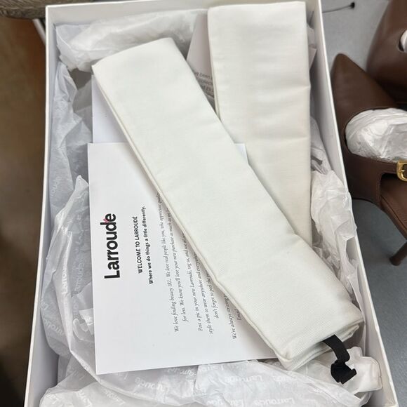 Larroude Brown Slingback Heels - Picture 9 of 9